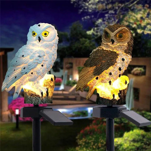 Lampe solaire extérieur - Hibou - Pur Jardin