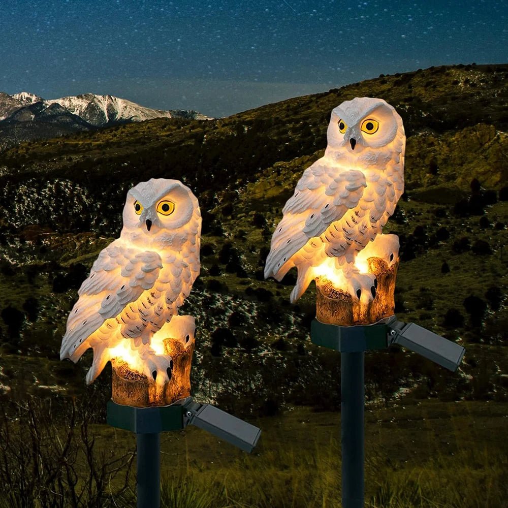 Lampe solaire extérieur - Hibou - Pur Jardin