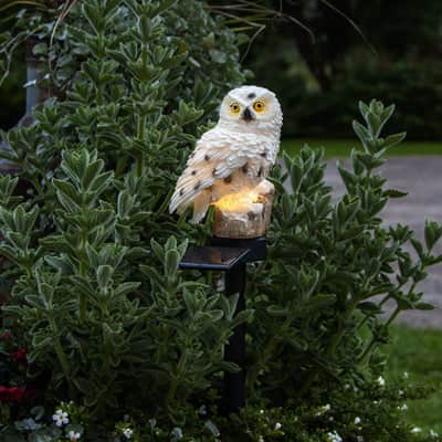 lampe-solaire-exterieur-hibou-blanc-et-noir