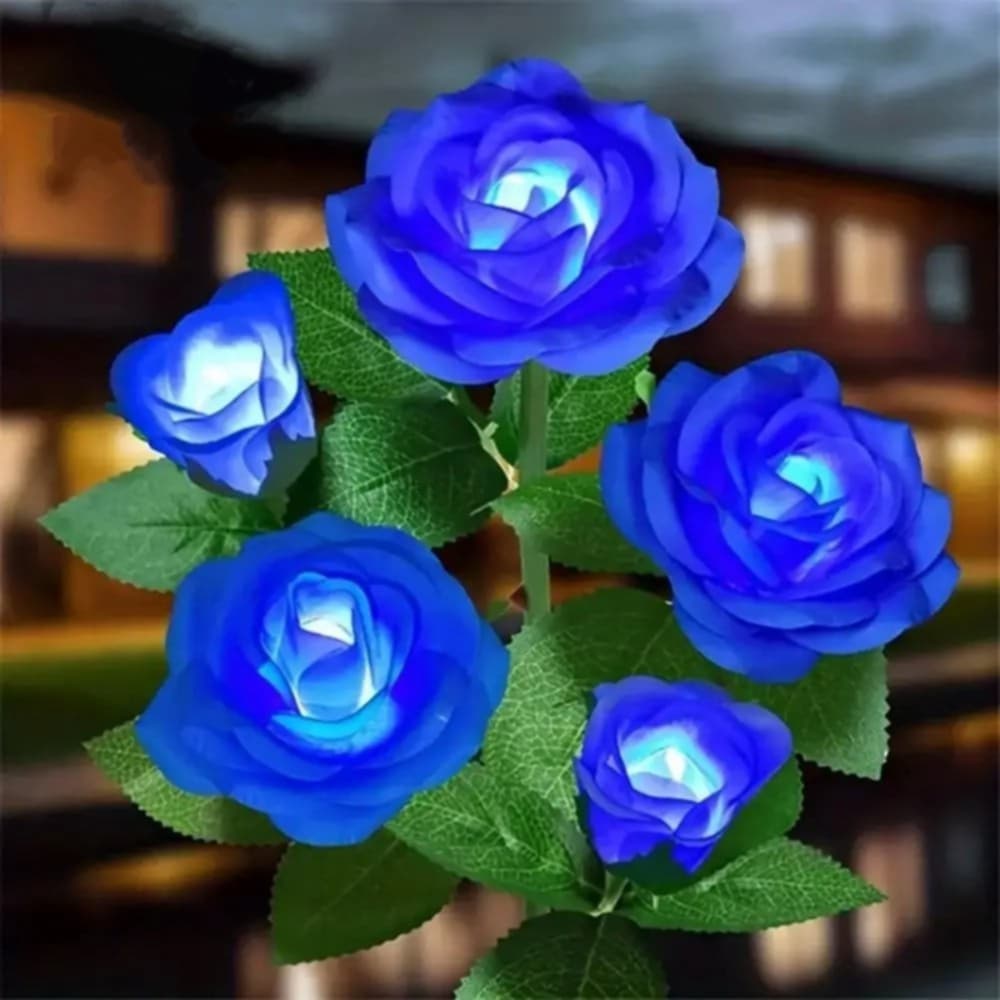 Lampes jardins solaires - Rose eternelle - Pur Jardin