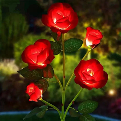 Lampes jardins solaires - Rose eternelle - Pur Jardin