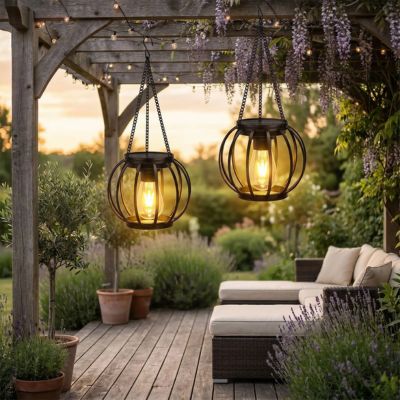 Lanterne exterieur solaire - Sphère - Pur Jardin