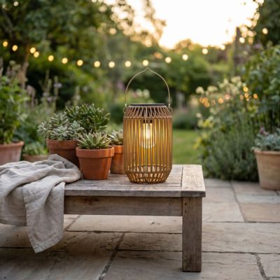 Lanterne solaire - Bambou - Pur Jardin