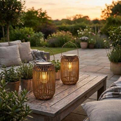 Lanterne solaire - Bambou - Pur Jardin