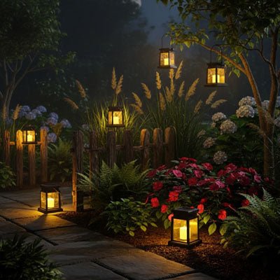 Lanterne solaire - Bougie - Pur Jardin
