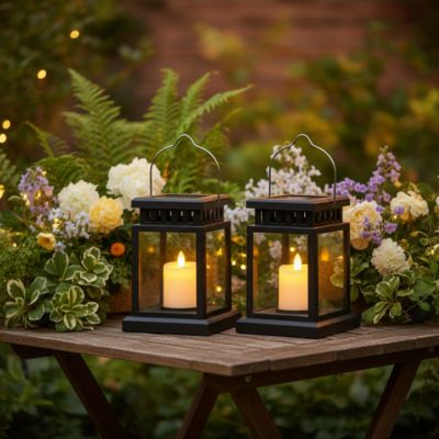 Lanterne solaire - Bougie - Pur Jardin