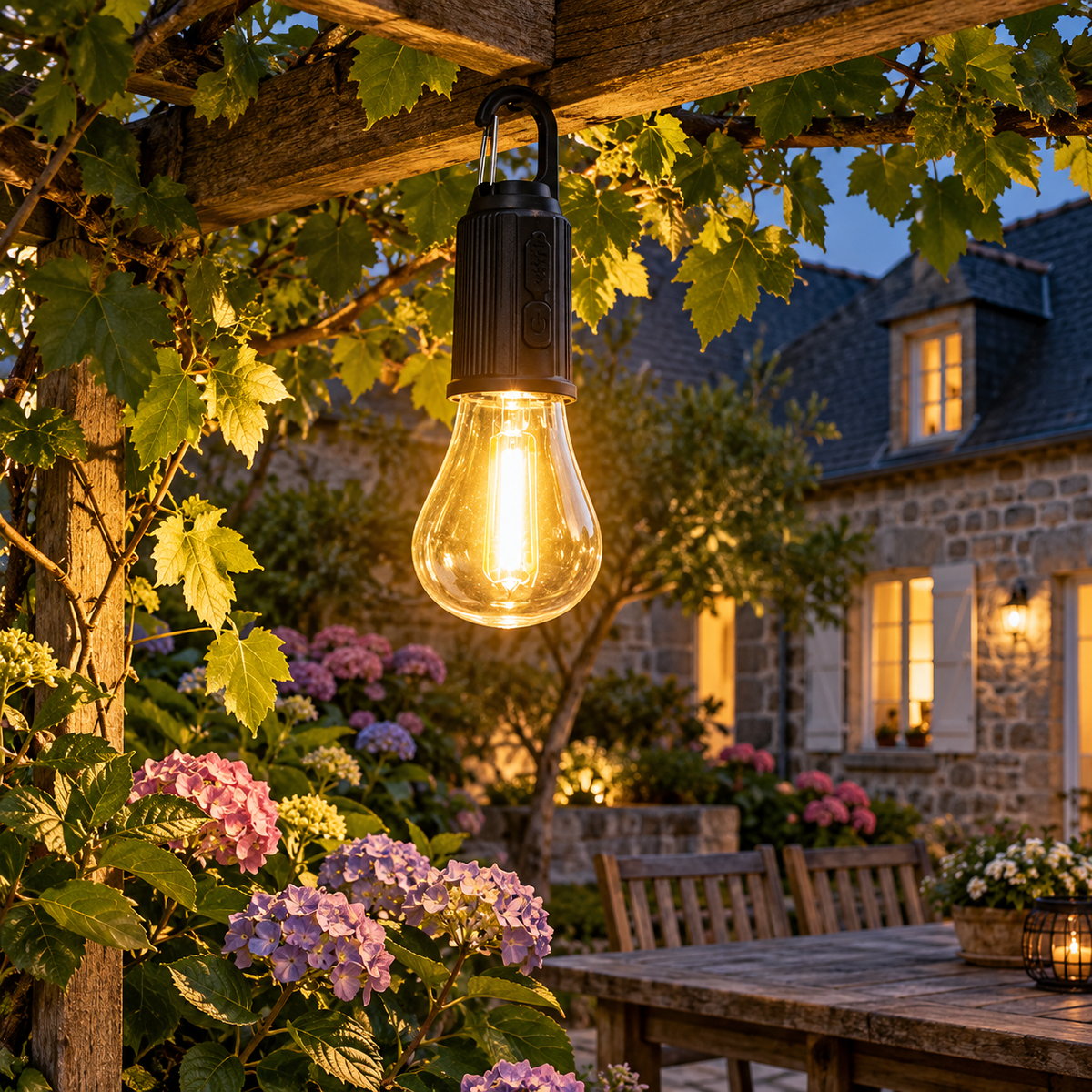lanterne exterieur PurAmpoule pour pergola