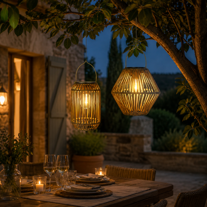 lanterne exterieur solaire PurTrame pour terrasse