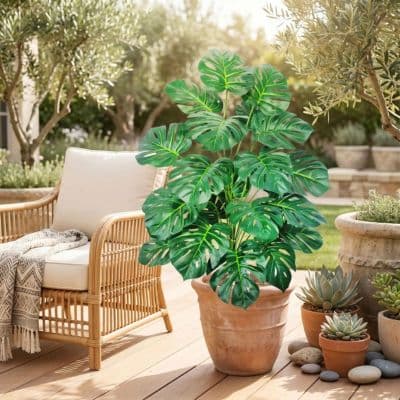 plantes-exterieur-artificielles-Monstera-vert-deux-tons