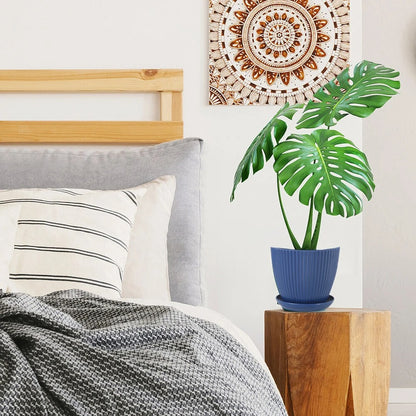pot-de-fleur-plastique-bleu-fonce-colore