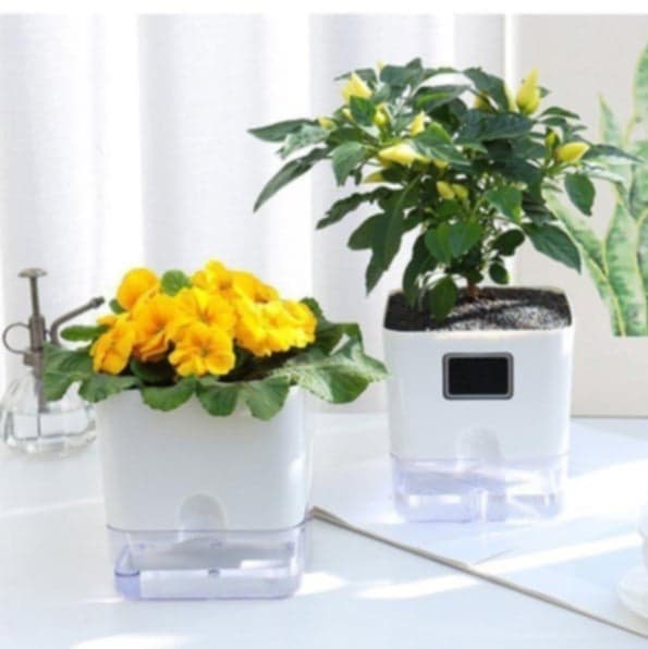 Pot en plastique - Blanc - Pur Jardin