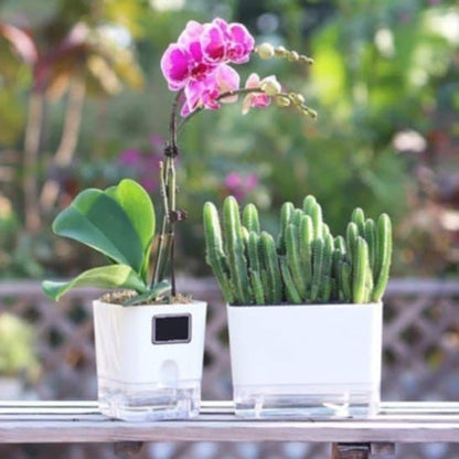 Pot en plastique - Blanc - Pur Jardin