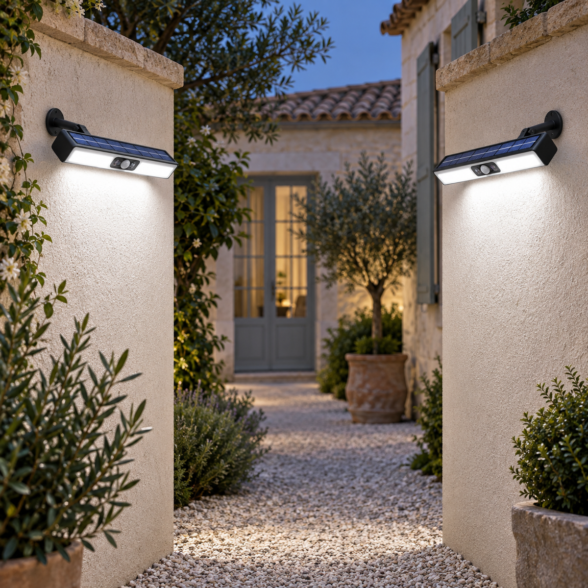 projecteur led solaire PurClarté pour allée