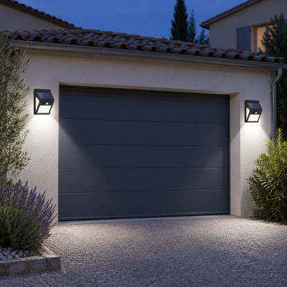 projecteurs exterieurs solaires PurPrésence pour garage