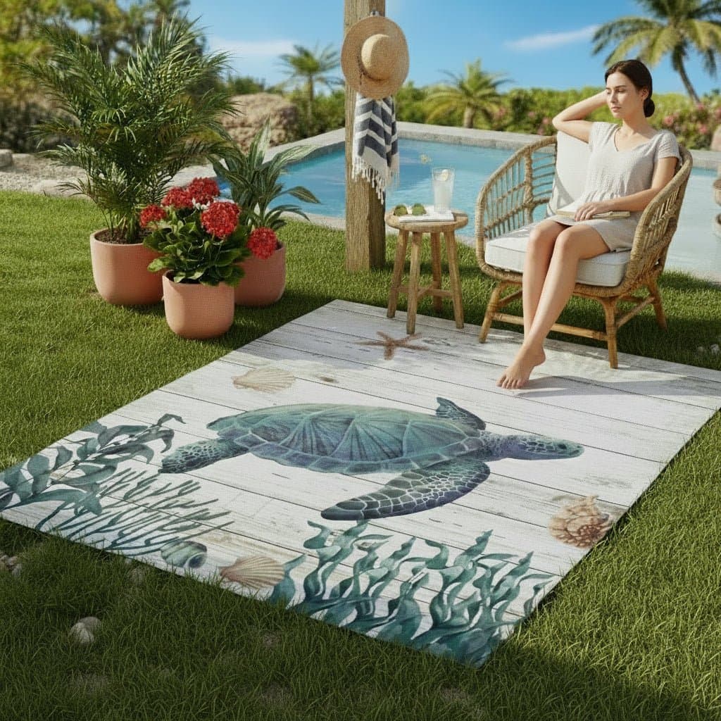 Tapis de sol exterieur - Tortue - Pur Jardin
