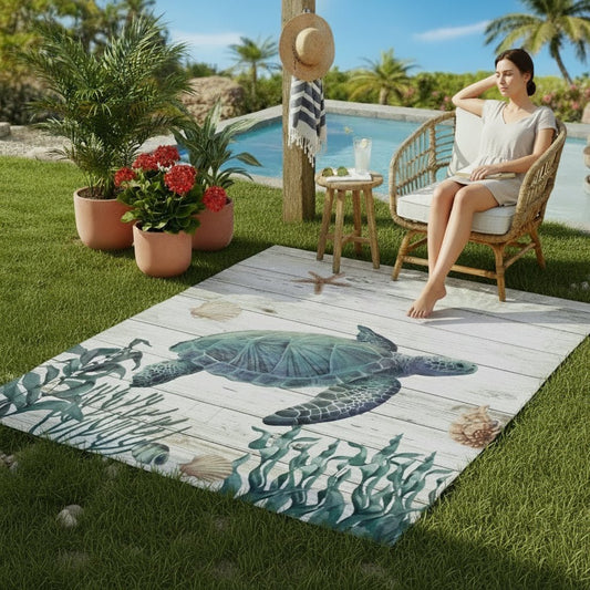Tapis de sol exterieur - Tortue - Pur Jardin