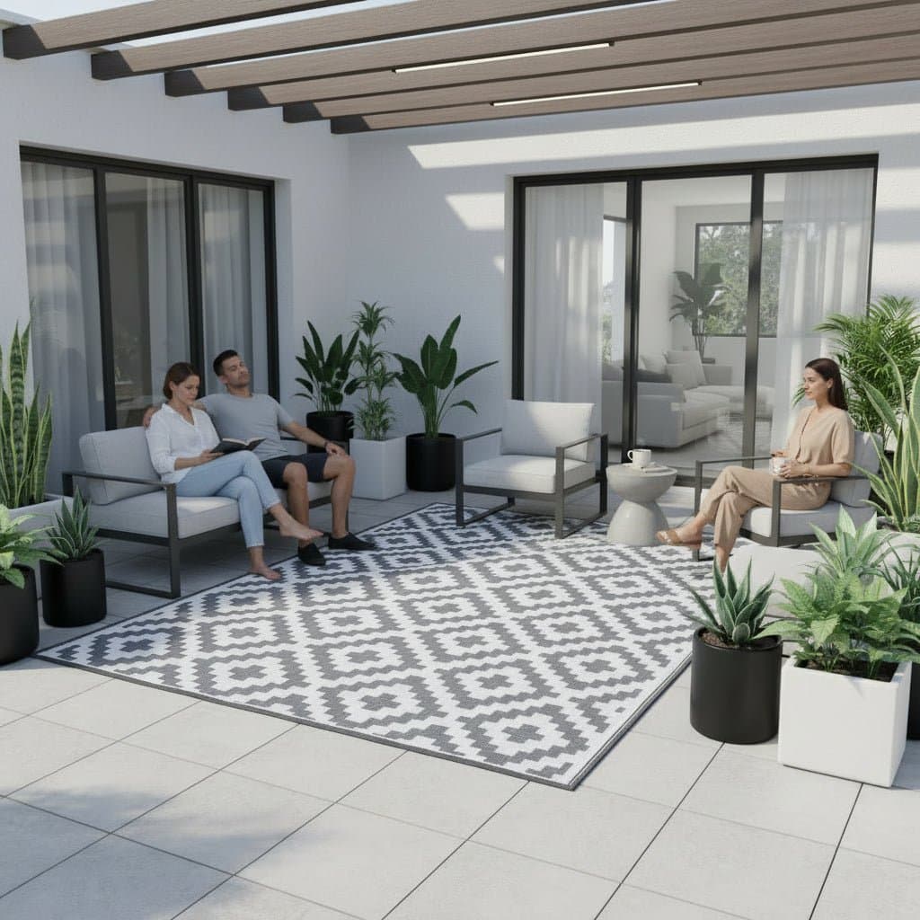 Tapis exterieur terrasse - Carré - Pur Jardin