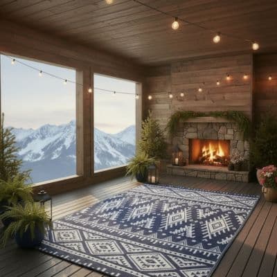 Tapis exterieur terrasse - Losange - Pur Jardin